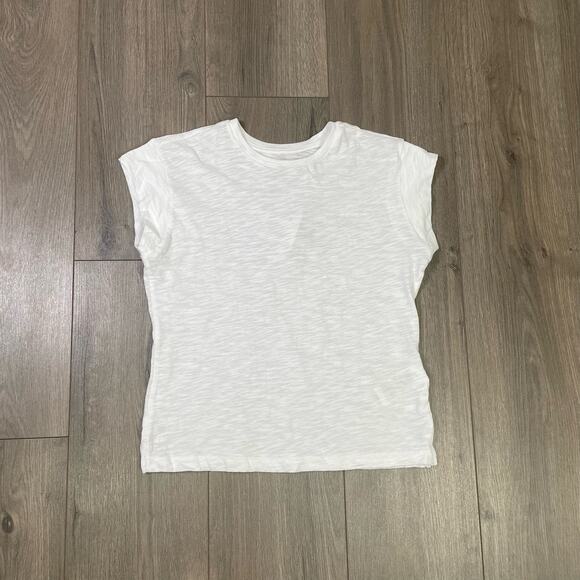 Madewell Slub Crewneck Cotton Casual Muscle Tee US Women's XXS New - Picture 3 of 7